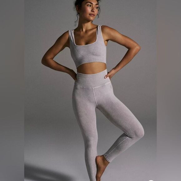 Free People Movement Good Karma Square Neck Crop Top Size Small NWOT - Picture 7 of 11